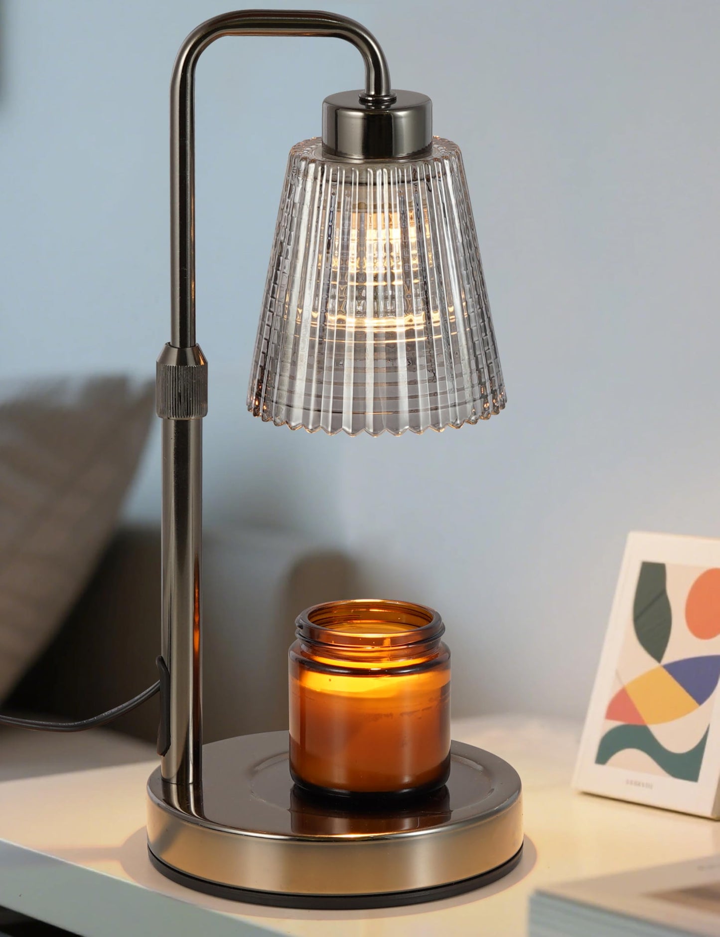 Candle Warmer Lamp with Timer Dimmable, Birthday Gifts for Women Mom, House Warming Gifts New Home Decor, Wax Melt Warmer for Jar Candles with 2 Bulbs